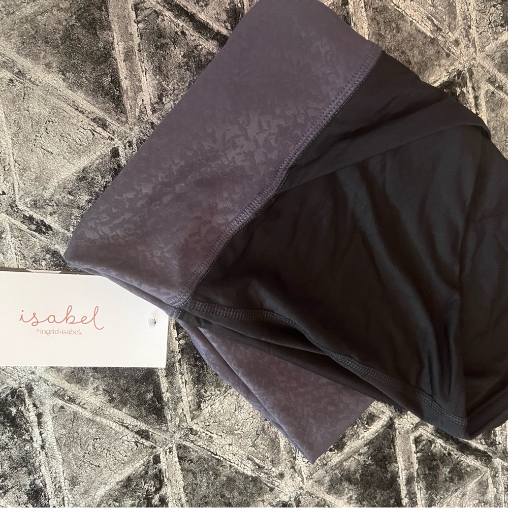 isabel Two-Tone Black and Gray Leggings
